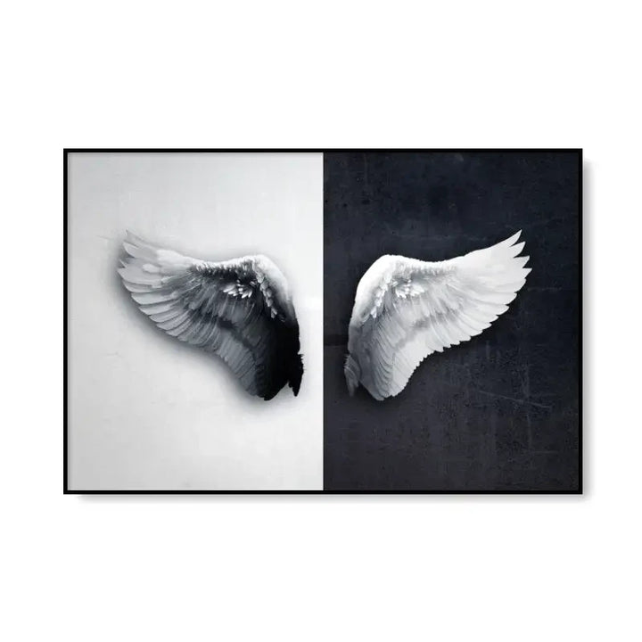 Duo de Tableaux Noir et Blanc ✓ Original