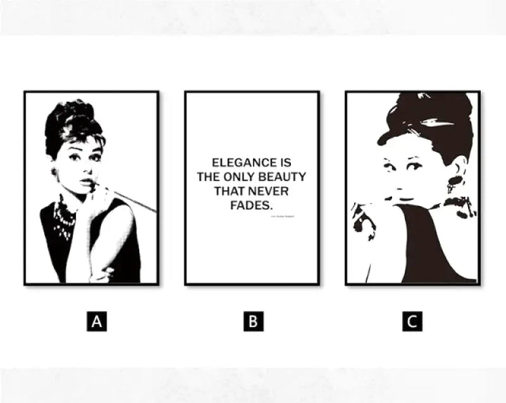 Femme Tableau Peinture Noir et Blanc ✓ tableau femme