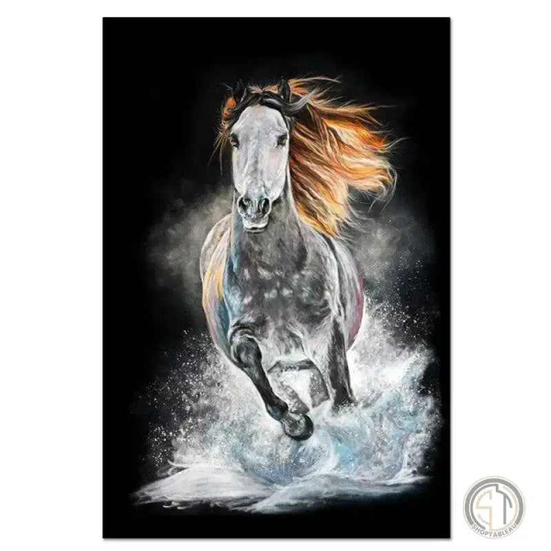 Tableau Cheval Coloré