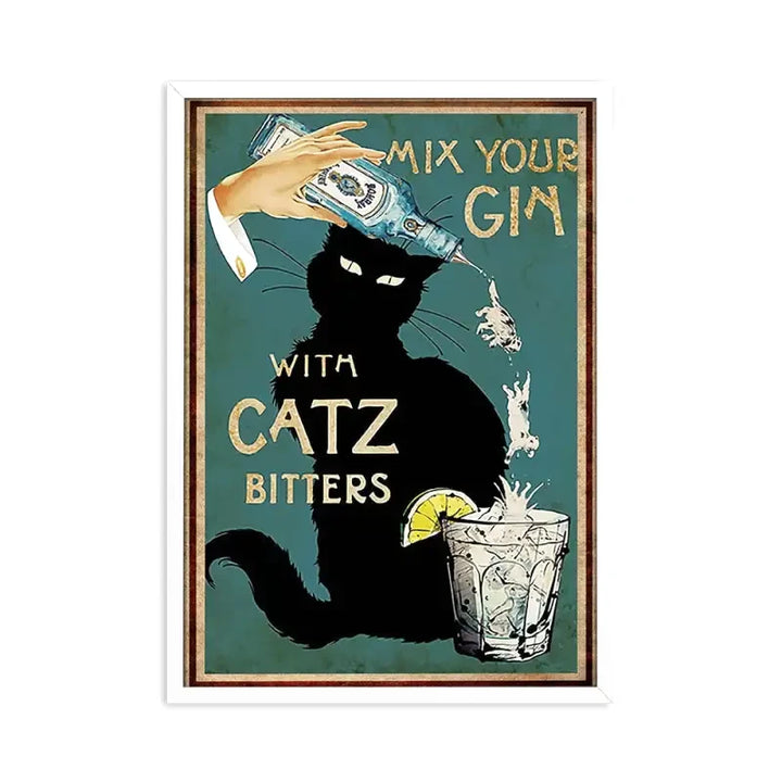 Peinture le Chat Noir chat