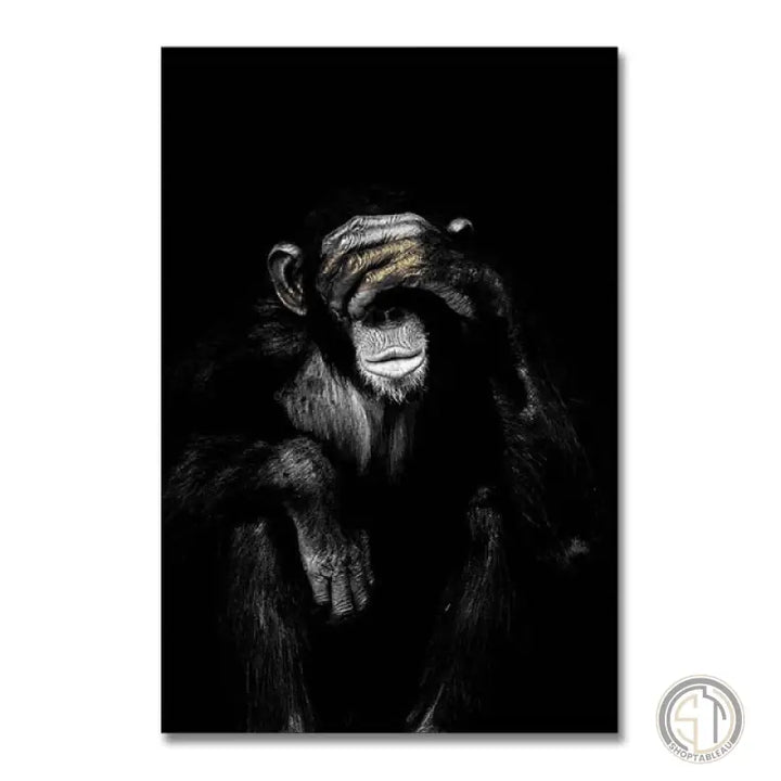 singe peinture
