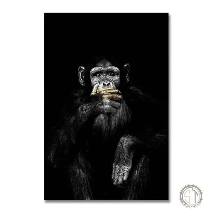 tableau moderne singe
