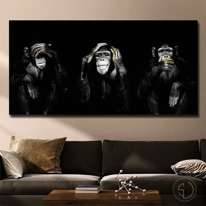 Tableaux 3 singes