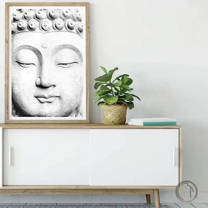 fresque murale zen