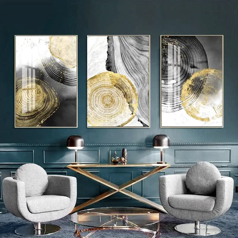 tableau abstrait fleur