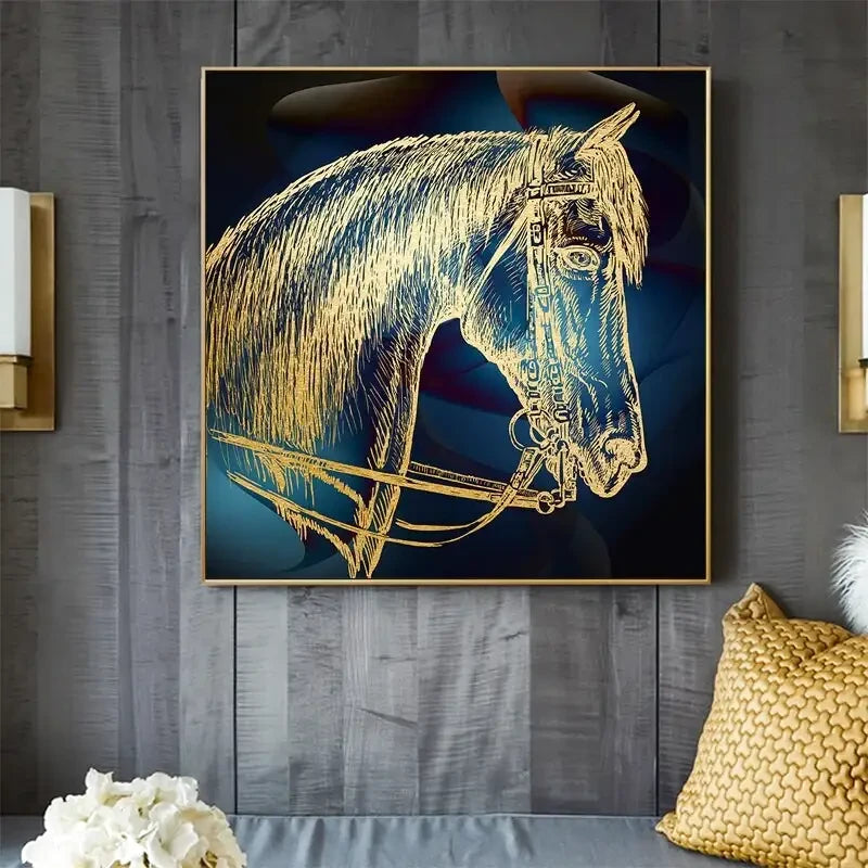 Tableau Cheval Abstrait