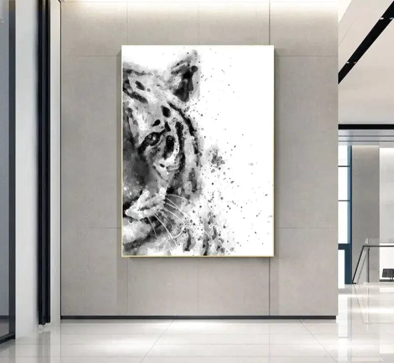 Tableau Animaux Noir et Blanc