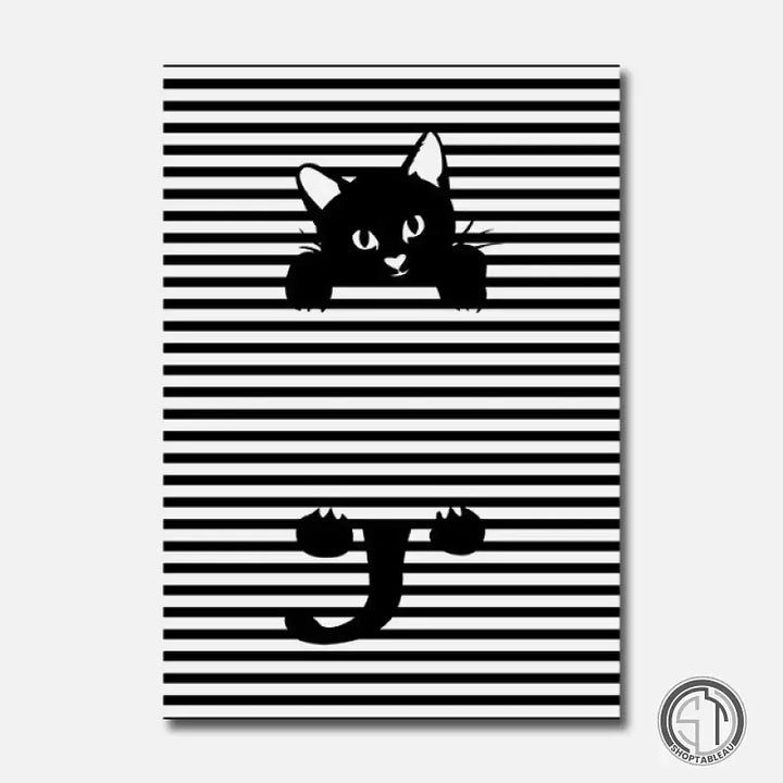 Tableau chat noir