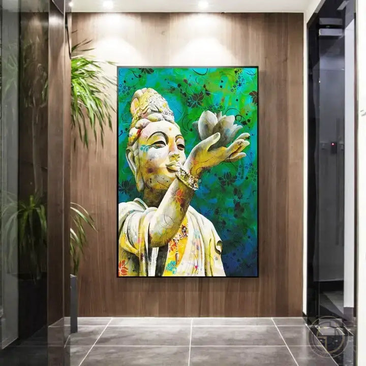 Tableau Bouddha Or bouddha