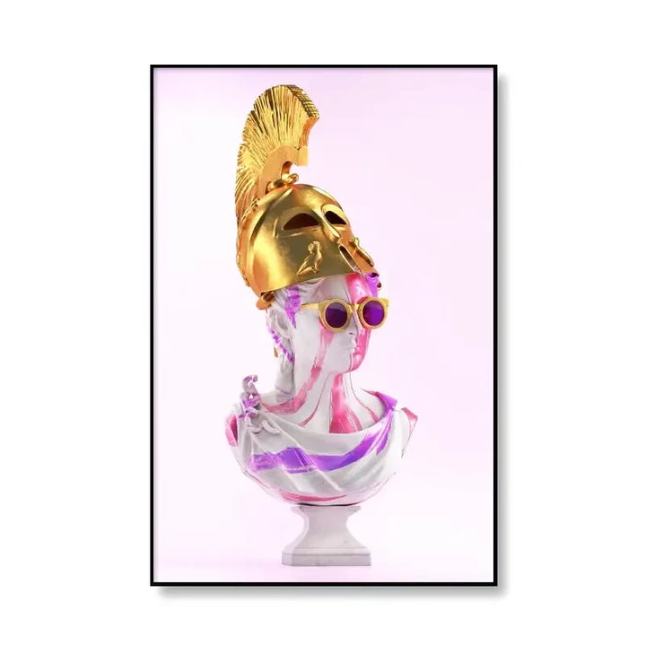 tableau or et violet