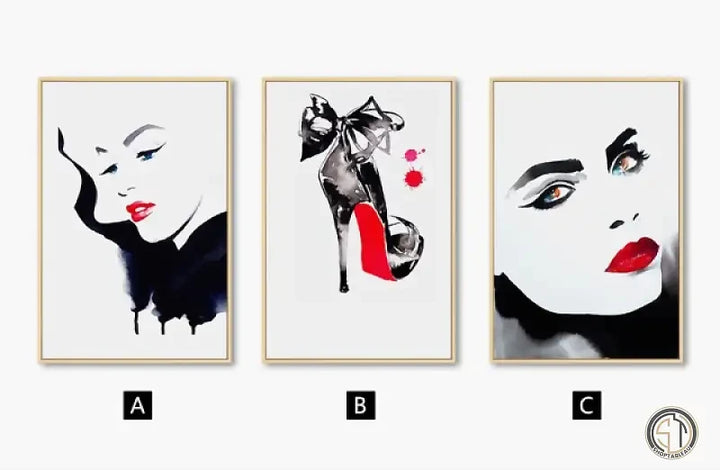 Tableau Contemporain Femme Noir et Blanc ✓ tableau femme
