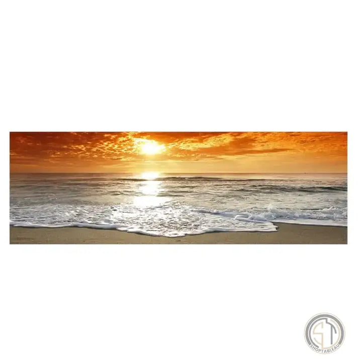 Tableau coucher de soleil orange