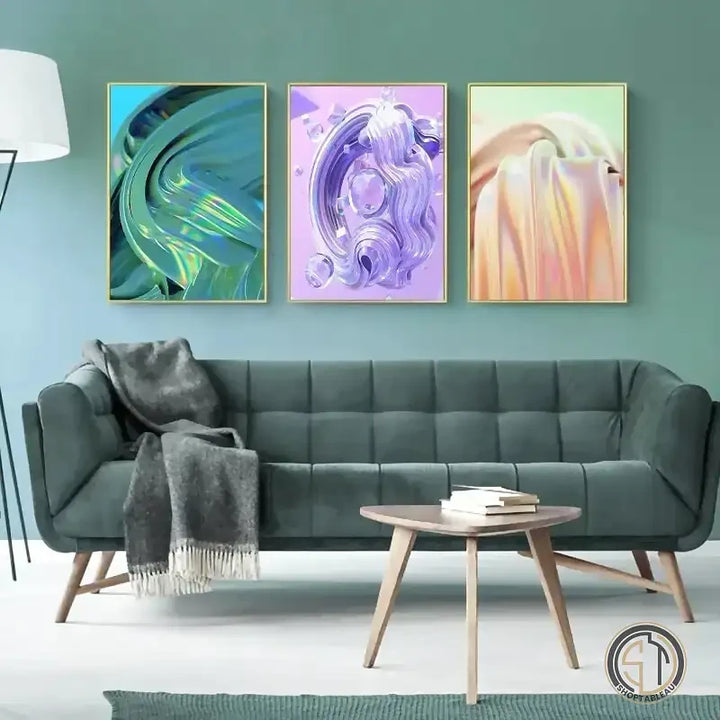 Tableau Couleur Vive Abstrait ✓ Moderne ✓ tableau coloré