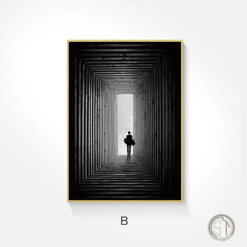 Tableau Pour Couloir Blanc Moderne ✓ Noir et
