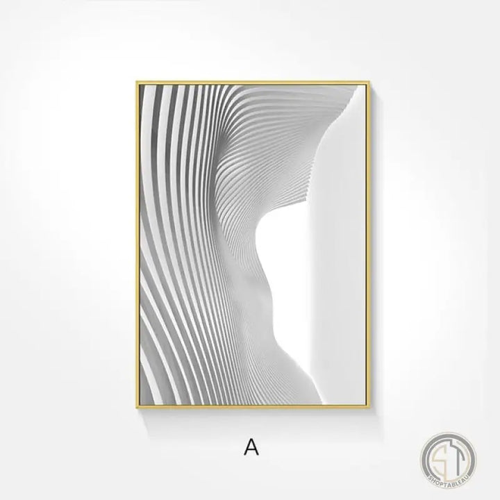 Tableau Pour Couloir Blanc Moderne ✓ Noir et