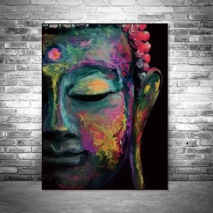 Tableau Deco Zen bouddha ✓ tableau coloré