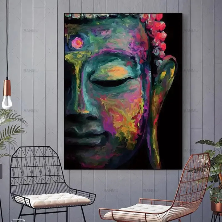 Tableau Deco Zen bouddha ✓ tableau coloré