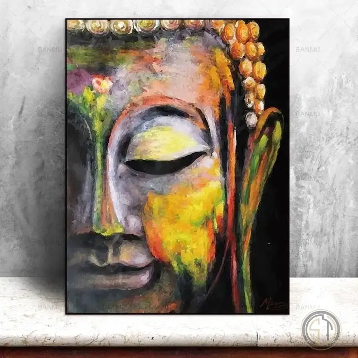 Tableau Deco Zen bouddha ✓ tableau coloré