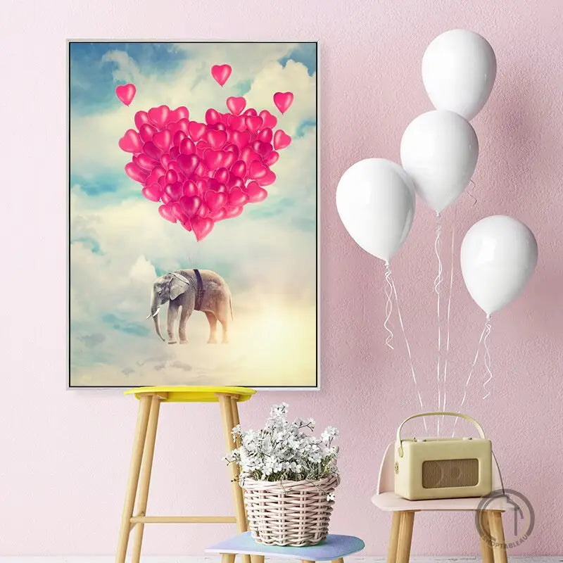 Tableau Éléphant Chambre Bebe