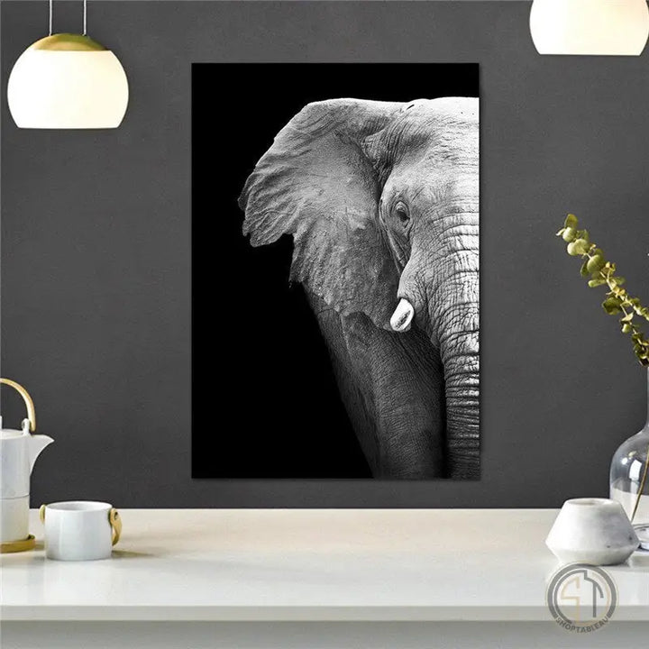 Tableau Éléphant Cocktail Scandinave
