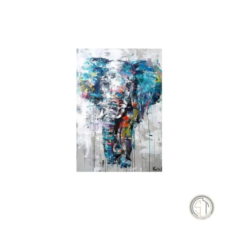 Toile Éléphant Coloré