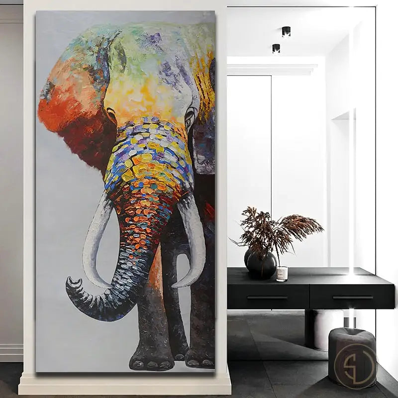 Tableau Éléphant Couleur