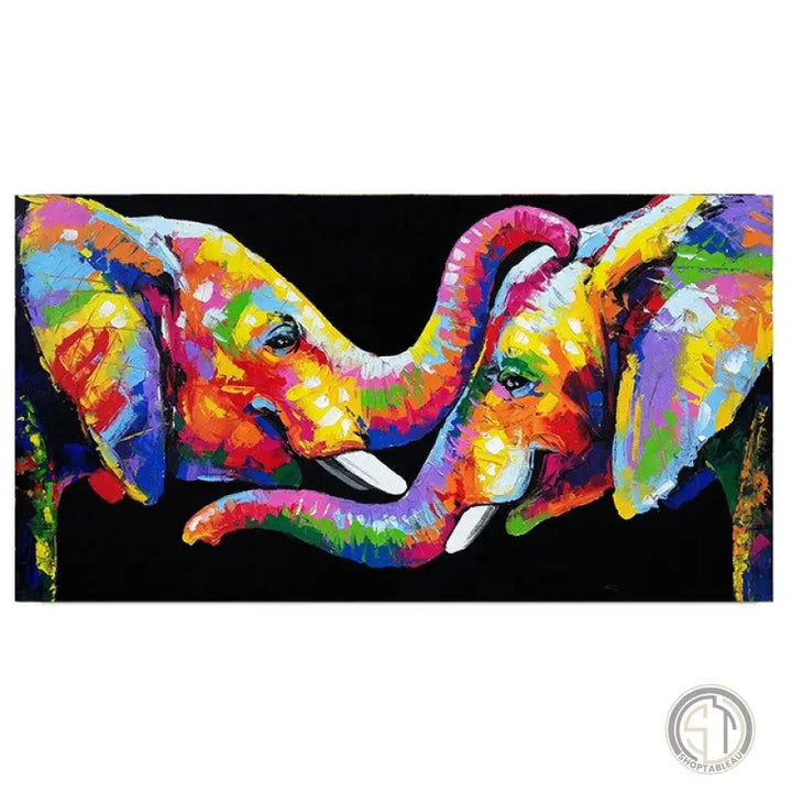 Toile d'Éléphant Couleur Contemporain