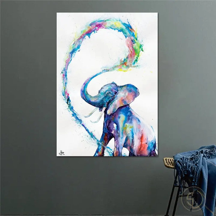 Tableau Éléphant Couleur