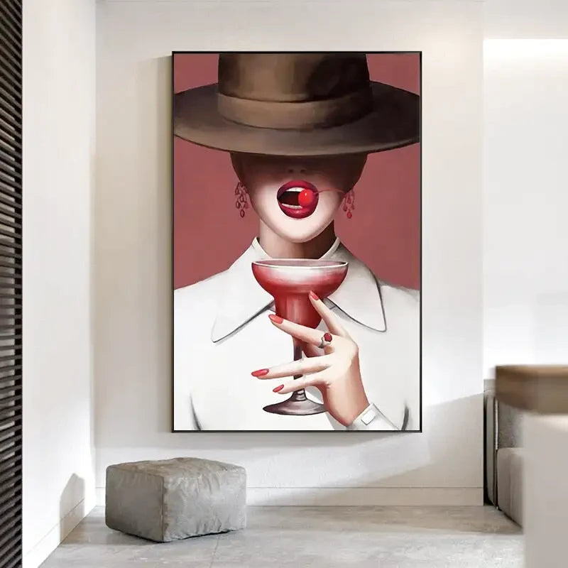 Tableau Femme Chapeau