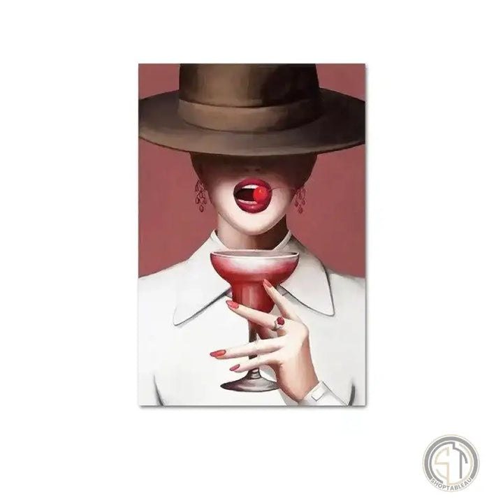 Toile Femme Chapeau
