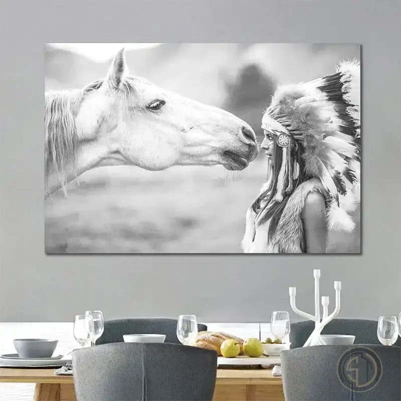 Tableau Femme Indienne