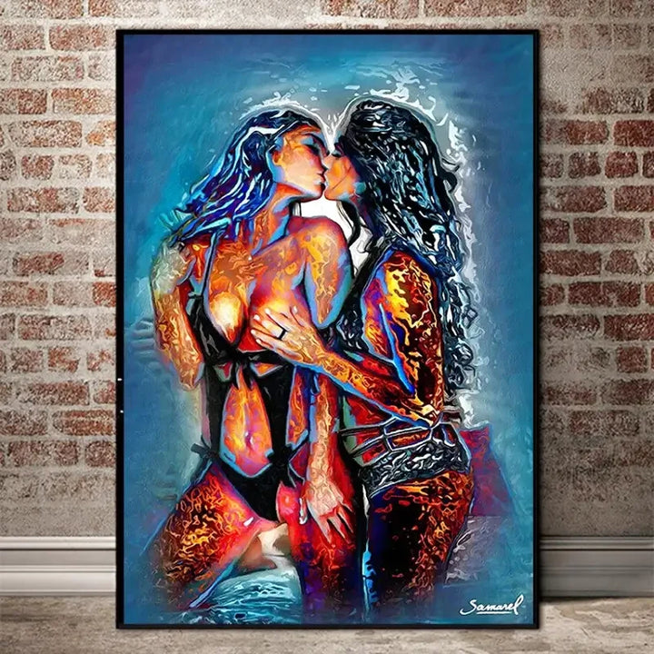 Tableau Femme Nu Moderne Original ✓ tableau coloré ✓ femme