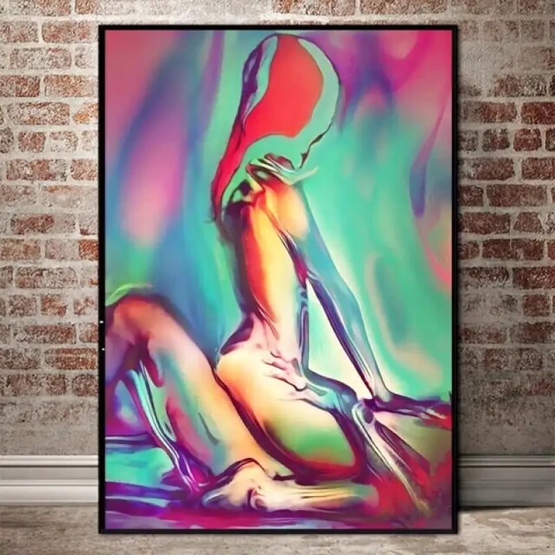 Tableau Femme Nu Moderne Original ✓ tableau coloré ✓ femme
