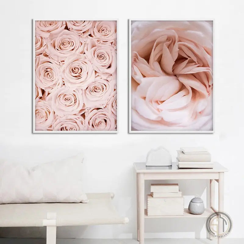 Tableau Fleur Rose