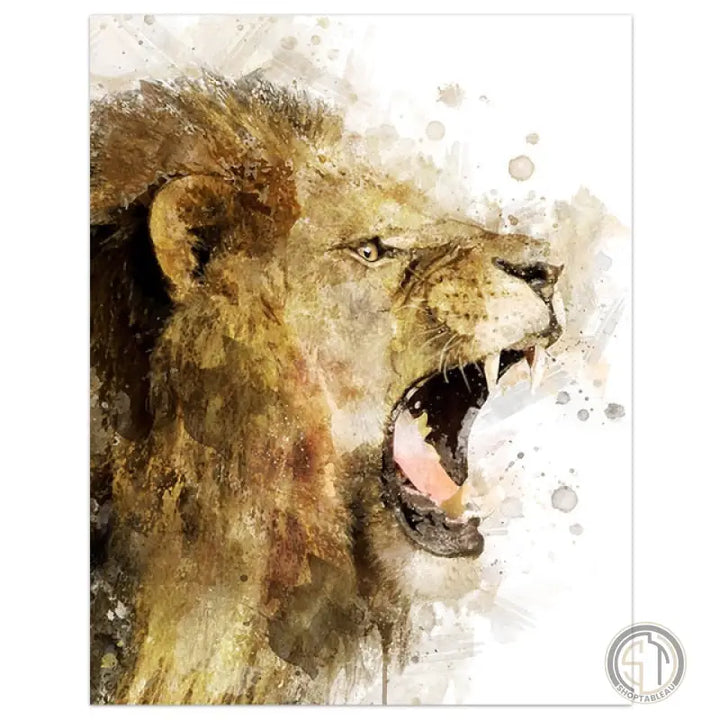 Toile Lion Rugissant