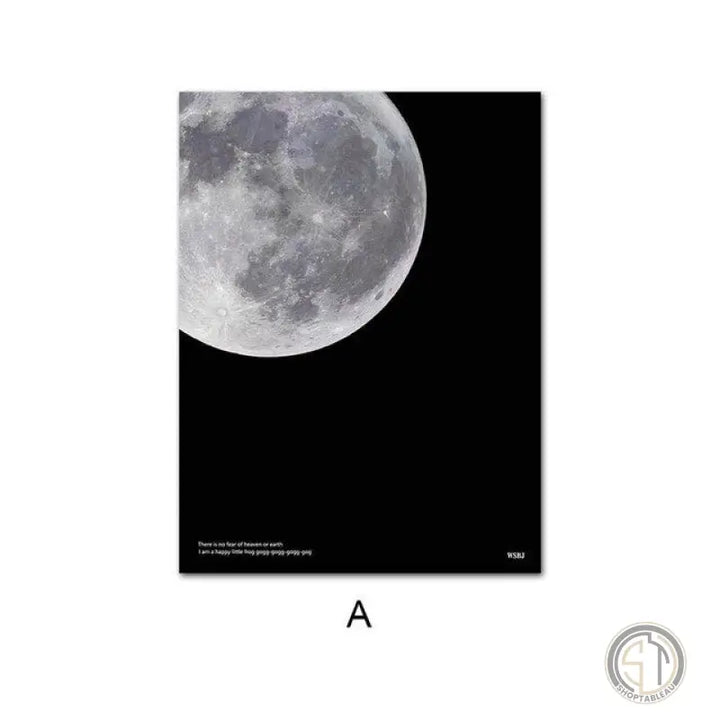 Tableau Lune Noir