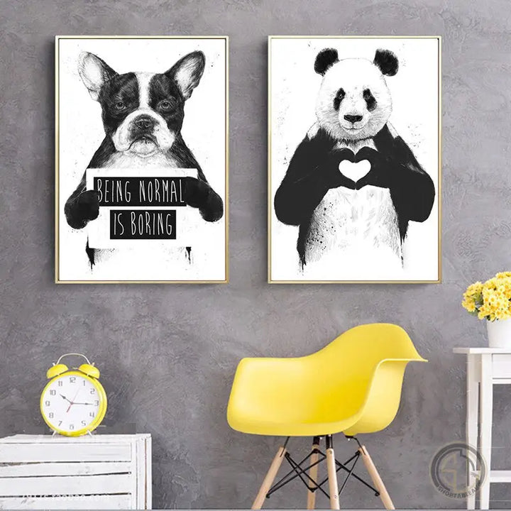 tableau noir et blanc