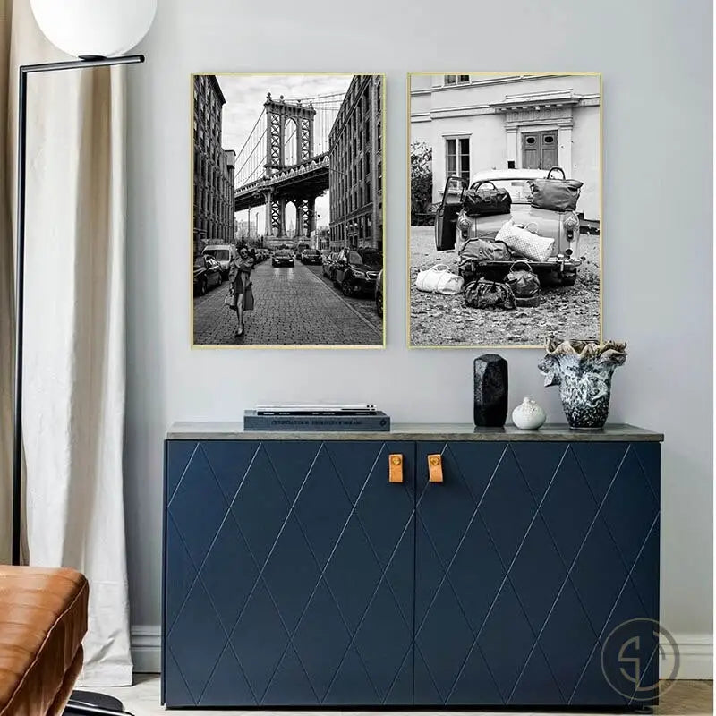 Tableau Moderne Noir et Blanc Simple