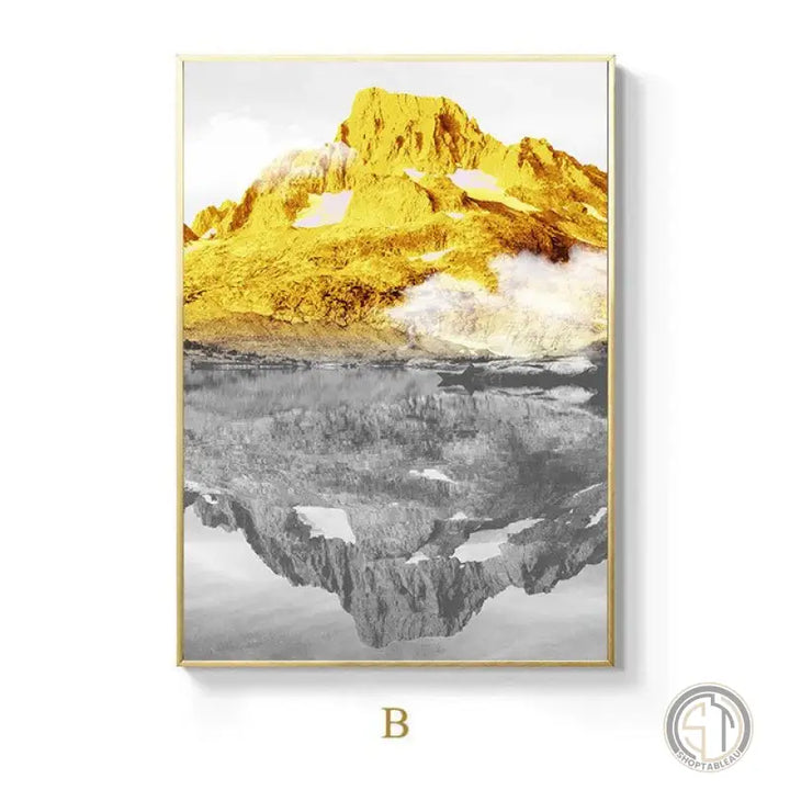 Tableau Montagne Lac