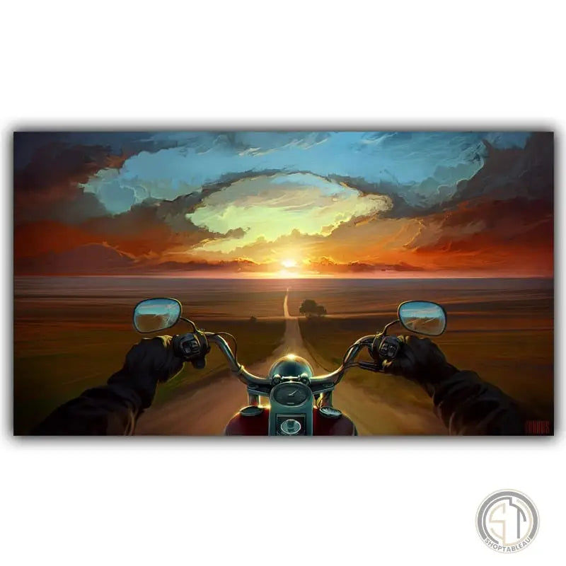 Tableau Moto Vintage
