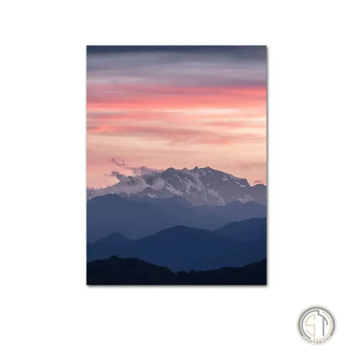 Tableau Montagne Rose