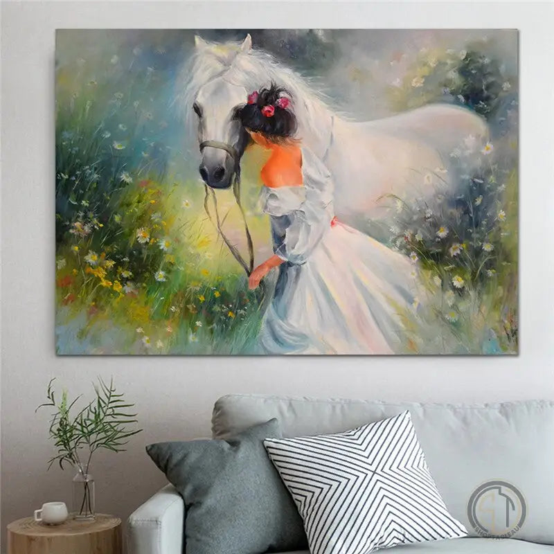 Tableau de Cheval en Peinture