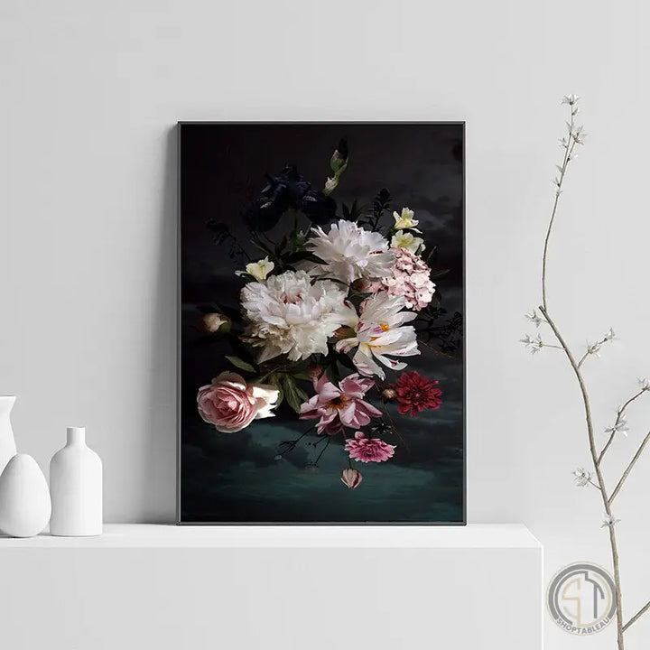 Tableau Peinture Fleur Contemporain