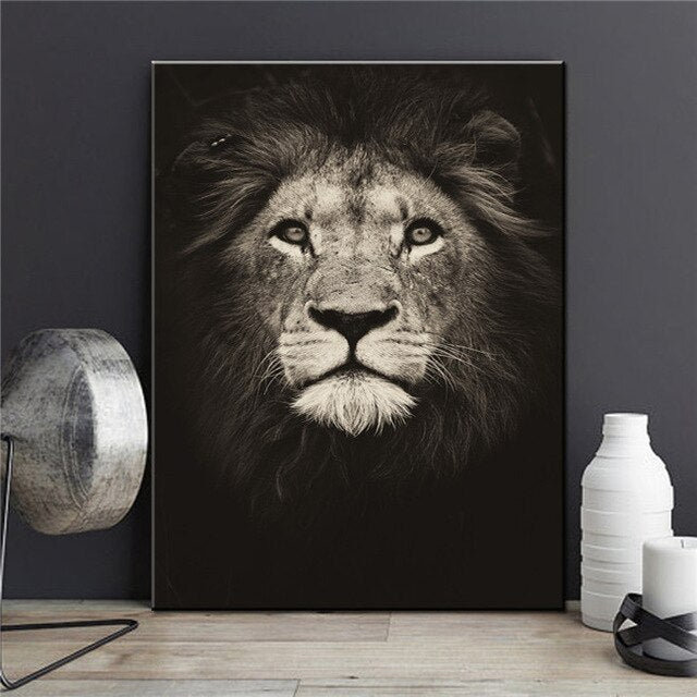 Tableau Peinture Lion 
