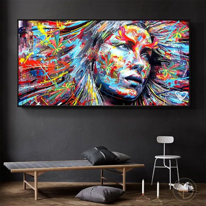 Tableau Femme coloré