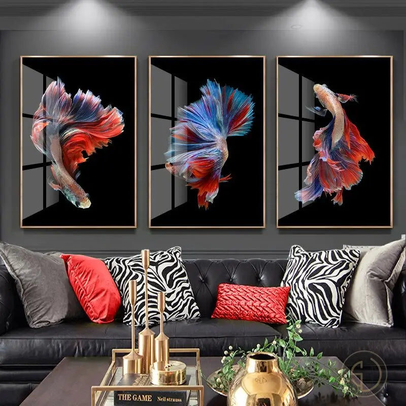 Tableau Poisson Moderne