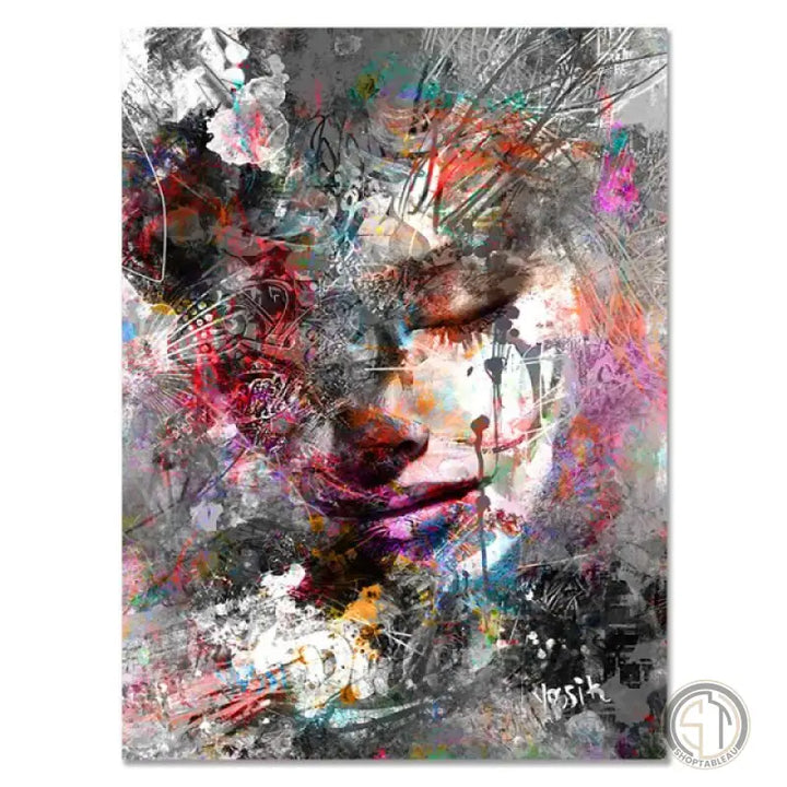 Tableau femme pop art