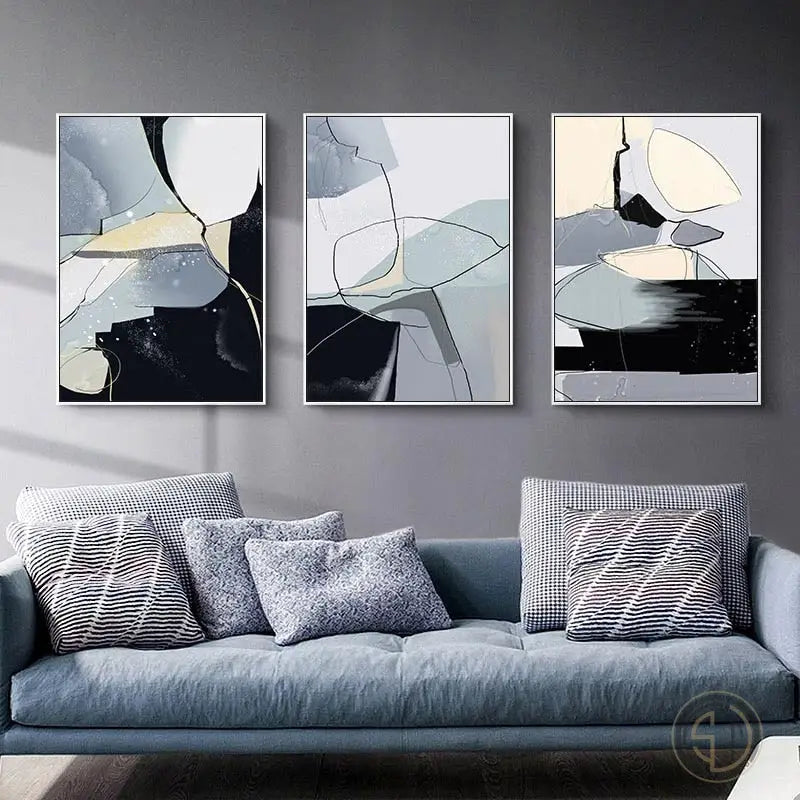 Tableau Pour Salon Gris