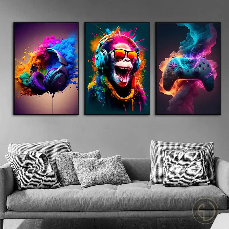 Tableau Singe Moderne ✓ Noir et Blanc ✓ singe