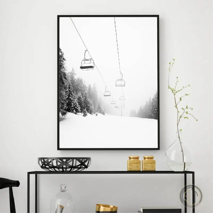 Tableau Ski Paysage